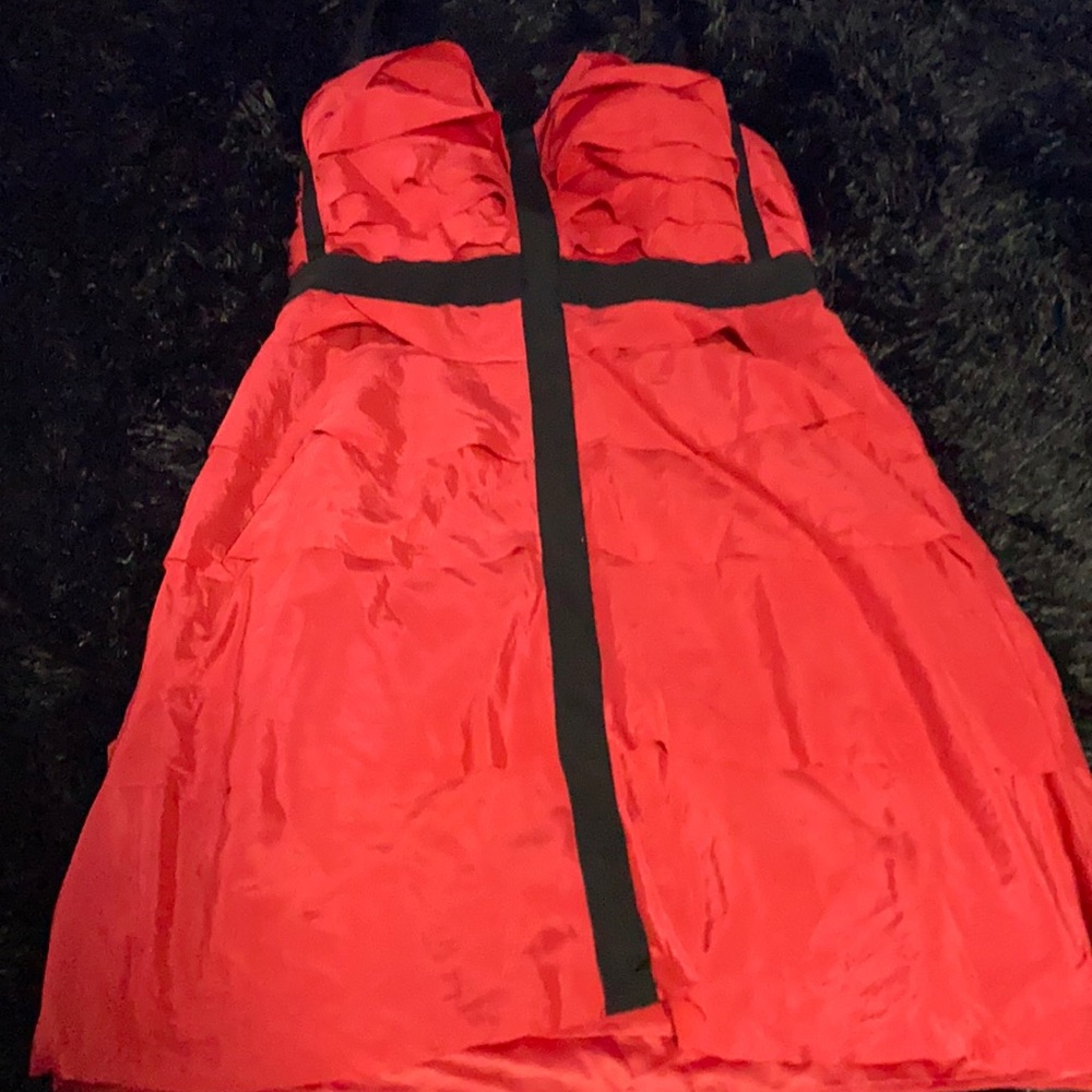 Red ruffle Jessica Simpson dress